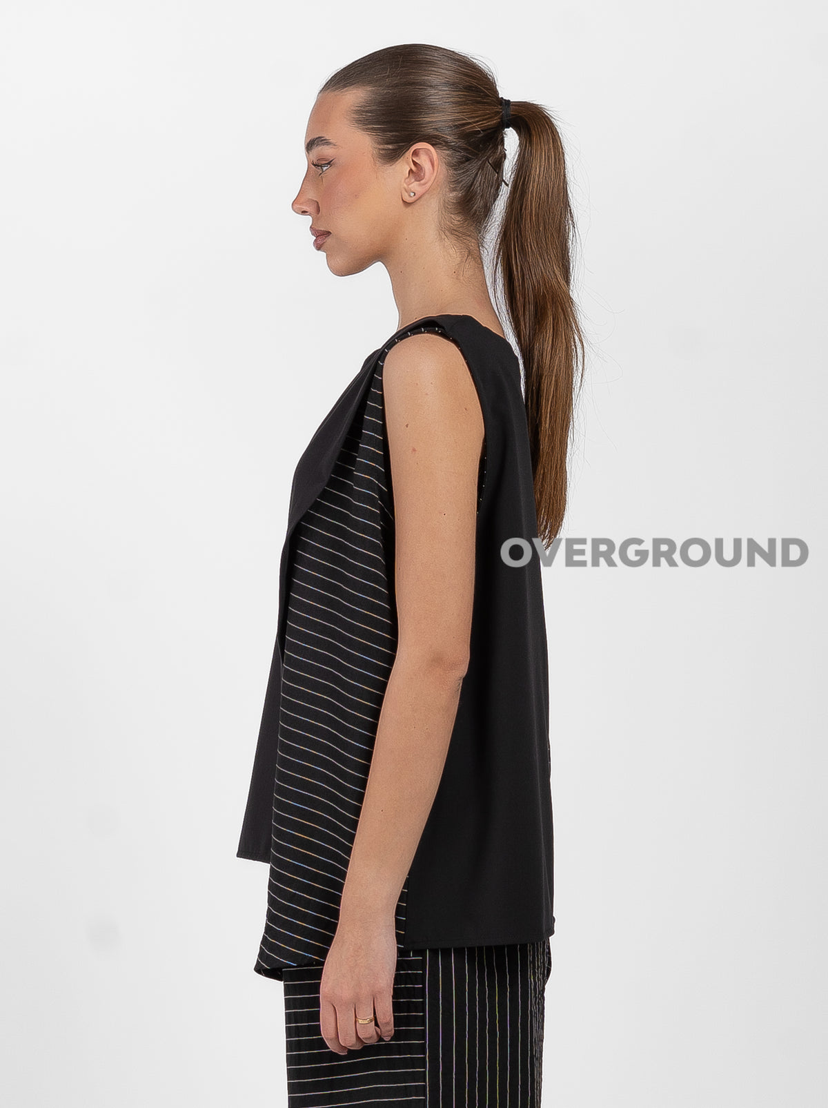 BLUSA SMANICATA ASIMMETRICA RIGATA – OVERGROUND STORE