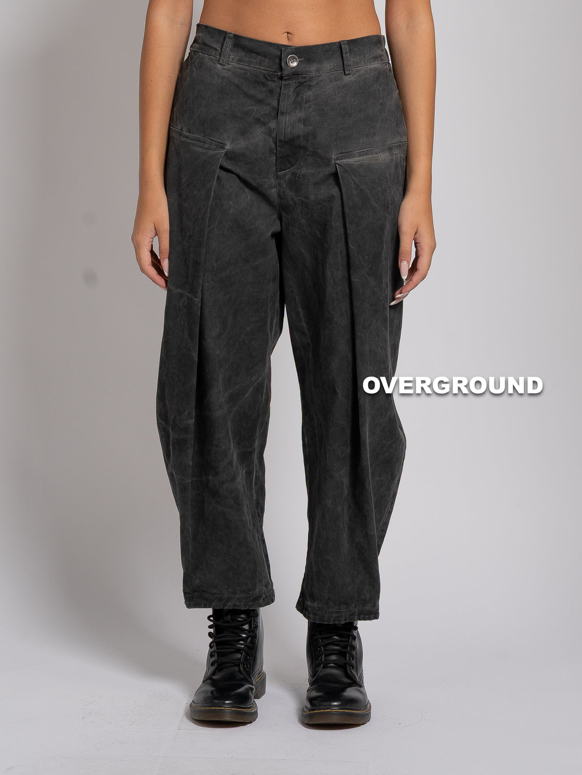 PANTALONE OVER CON PENS E CUCITURA SUL GAMBULE