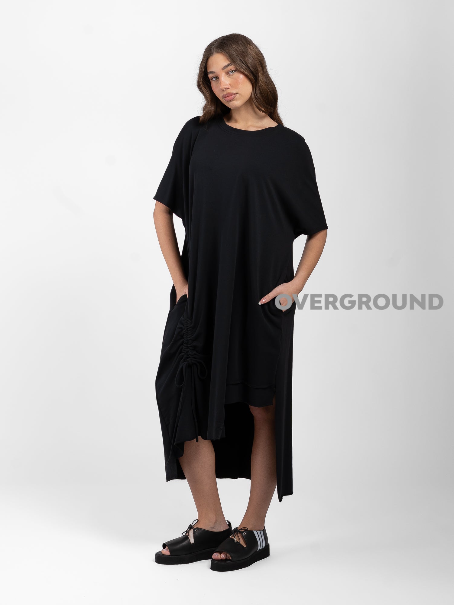 ABITO LUNGO CON RIPRESA E SPACCO IN FONDO - OVERGROUND STORE 