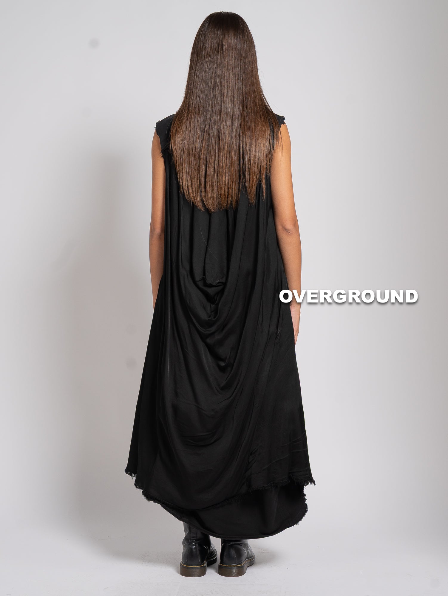 SMANICATO OVER LUNGO DOPPIO TESSUTO