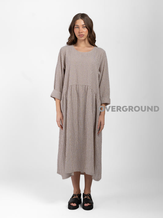 ABITO OVER CON TASCHE LATERALI RIGATO - OVERGROUND STORE 