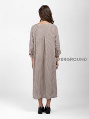 ABITO OVER CON TASCHE LATERALI RIGATO - OVERGROUND STORE 