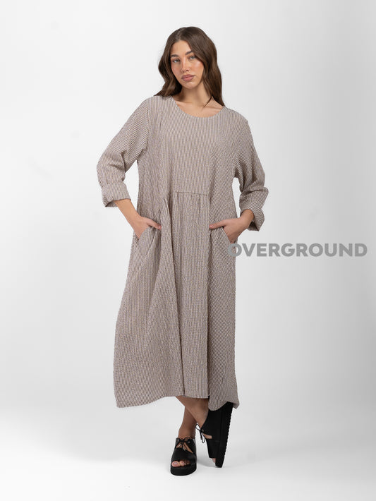 ABITO OVER CON TASCHE LATERALI RIGATO - OVERGROUND STORE 