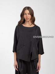 BLUSA OVER  CON SPACCO DAVANTI - OVERGROUND STORE 
