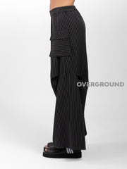 PANTALONE GAMBULE LARGO CON TASCA LATERALE - OVERGROUND STORE 