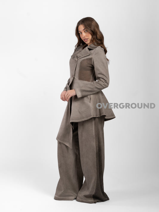PANTALONE OVER GAMBULE LARGO CON RETE LATERALE - OVERGROUND STORE 