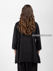 BLUSA ASIMMETRICA CON CUCITURA DAVANTI - OVERGROUND STORE 