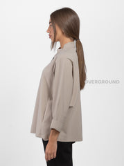 BLUSA CON BOTTONI FRONTALI COLLO COREANA - OVERGROUND STORE 