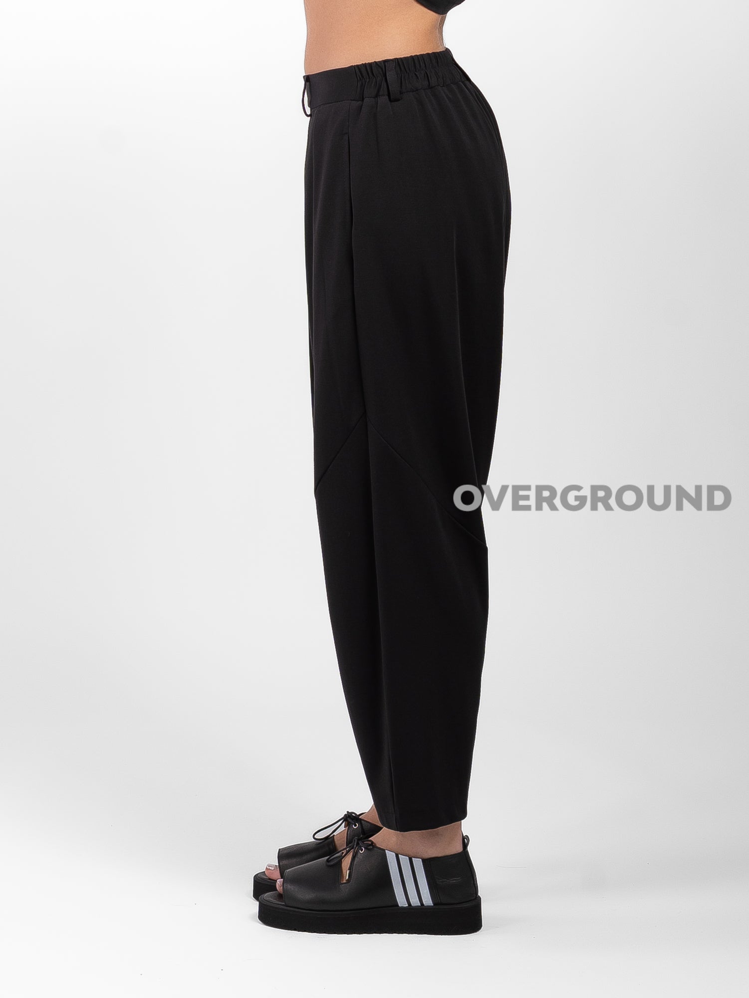 PANTALONE CAVALLO BASSO CON CUCITURE DAVANTI - OVERGROUND STORE 