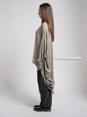 CAMICIA OVER LUNGA CON RIPRESA DIETRO