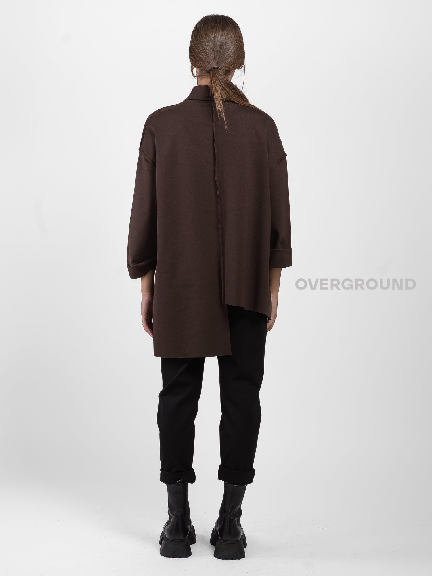 BLUSA CON COLLO A BARCA CUCITURE FRONTALI - OVERGROUND STORE 