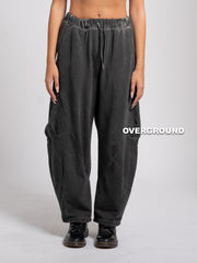 PANTALONE OVER GAMBULE LARGO TASCHE DAVANTI