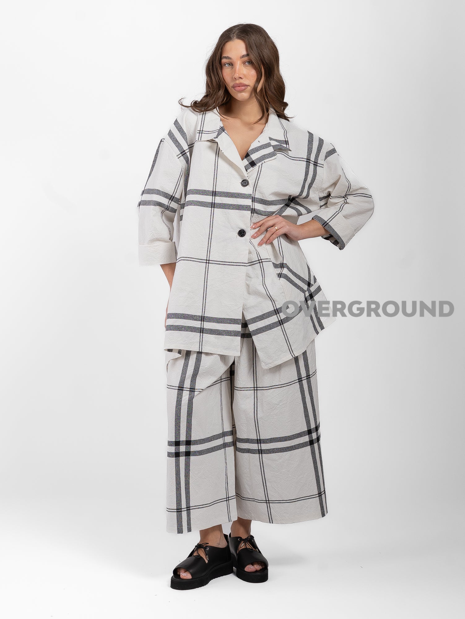 PANTALONE CON FANTASIA A QUADRI - OVERGROUND STORE 