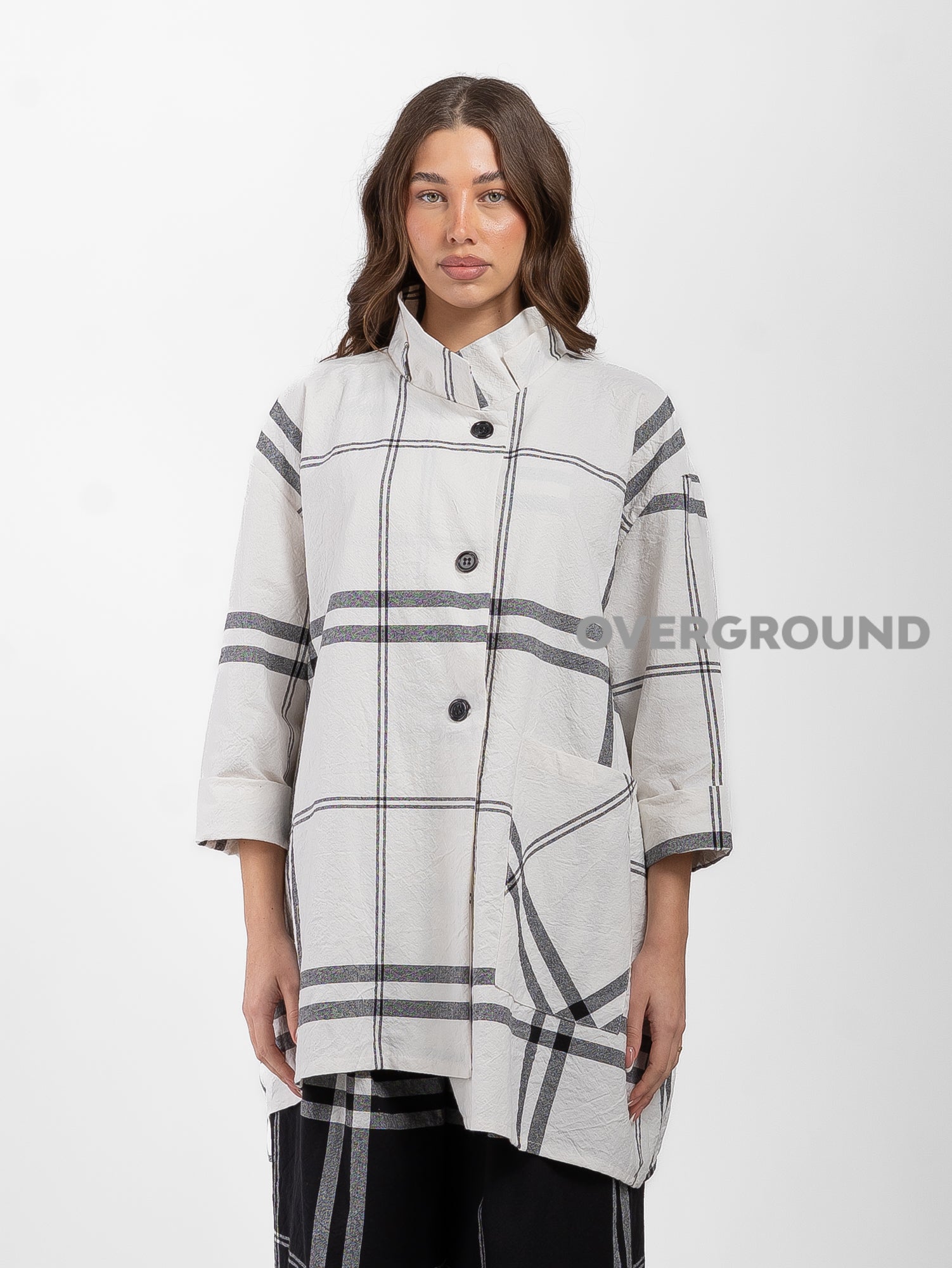 GIACCA OVER CON TASCA LATERALE FANTASIA - OVERGROUND STORE 