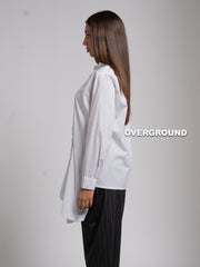 CAMICIA OVER CON BALZA LUNGA LATERALE