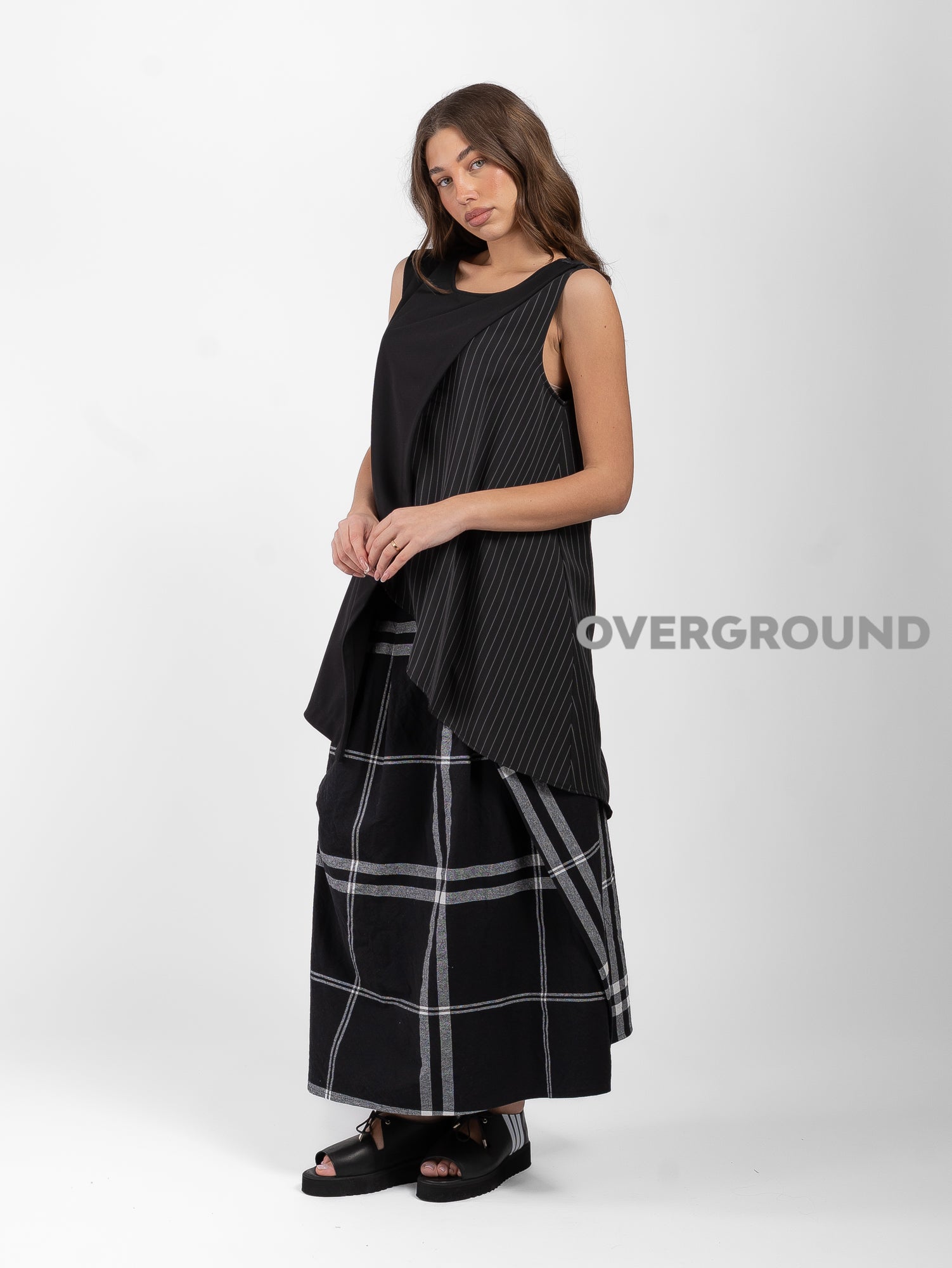 GONNA OVER CON BOTTONI IN VITA FANTASIA A QUADRI - OVERGROUND STORE 