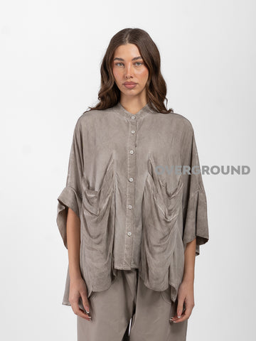 CAMICIA OVER CON TASCHE MORBIDE DAVANTI - OVERGROUND STORE 