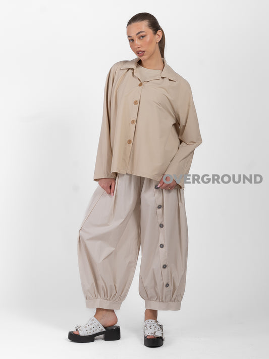 CAMICIA OVER SVASATA E CHIUSURA BOTTONI GRANDI - OVERGROUND STORE 