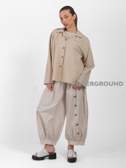 CAMICIA OVER SVASATA E CHIUSURA BOTTONI GRANDI - OVERGROUND STORE 