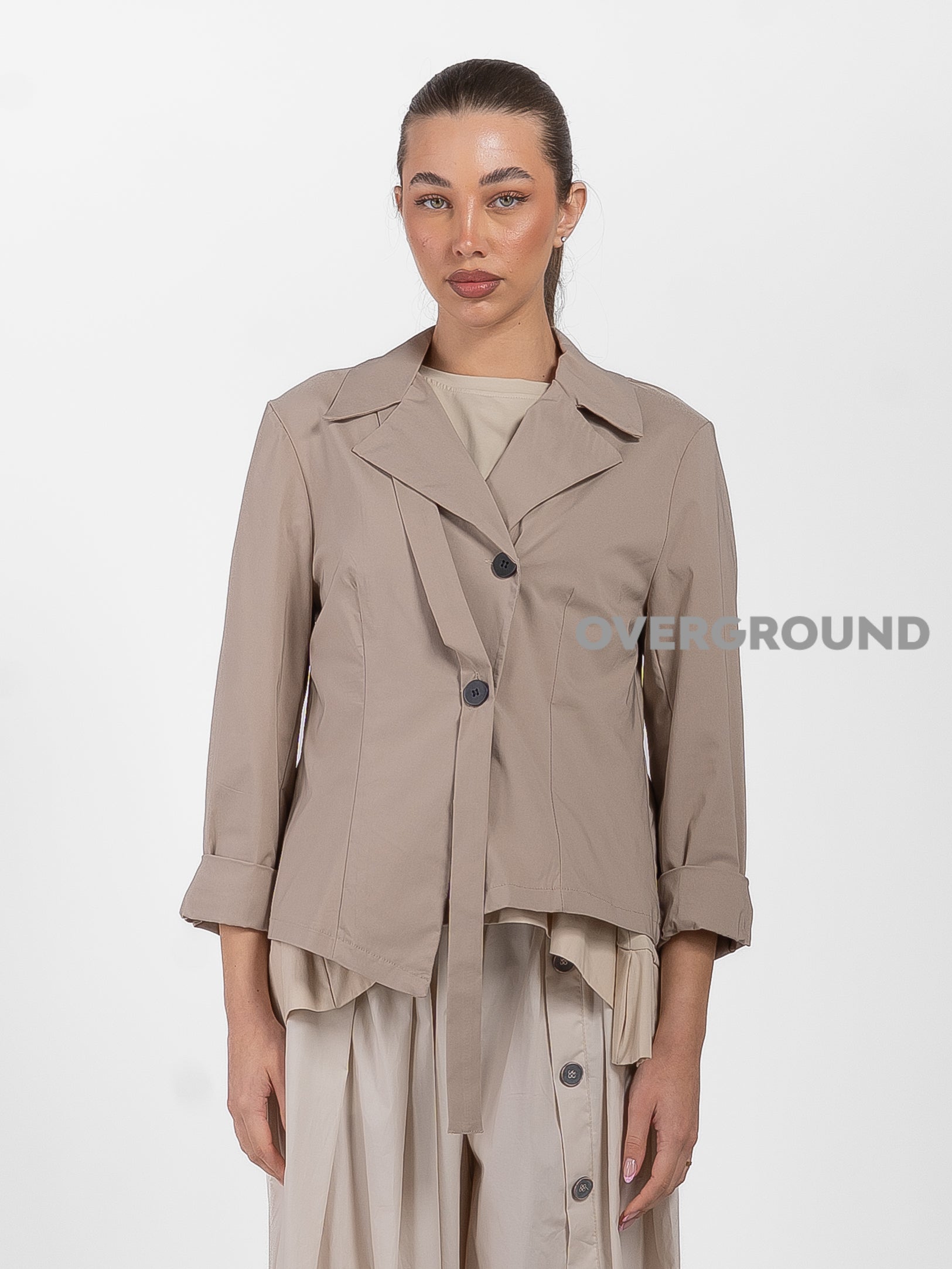 GIACCA CORTA ABBOTTONATURA CON  LACCIO DAVANTI - OVERGROUND STORE 