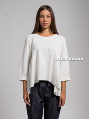 ASYMMETRIC OVERSIZED BLOUSE WITH FRONT SEAMS