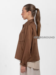 CAMICIA VELATA CON TASCHE DAVANTI - OVERGROUND STORE 