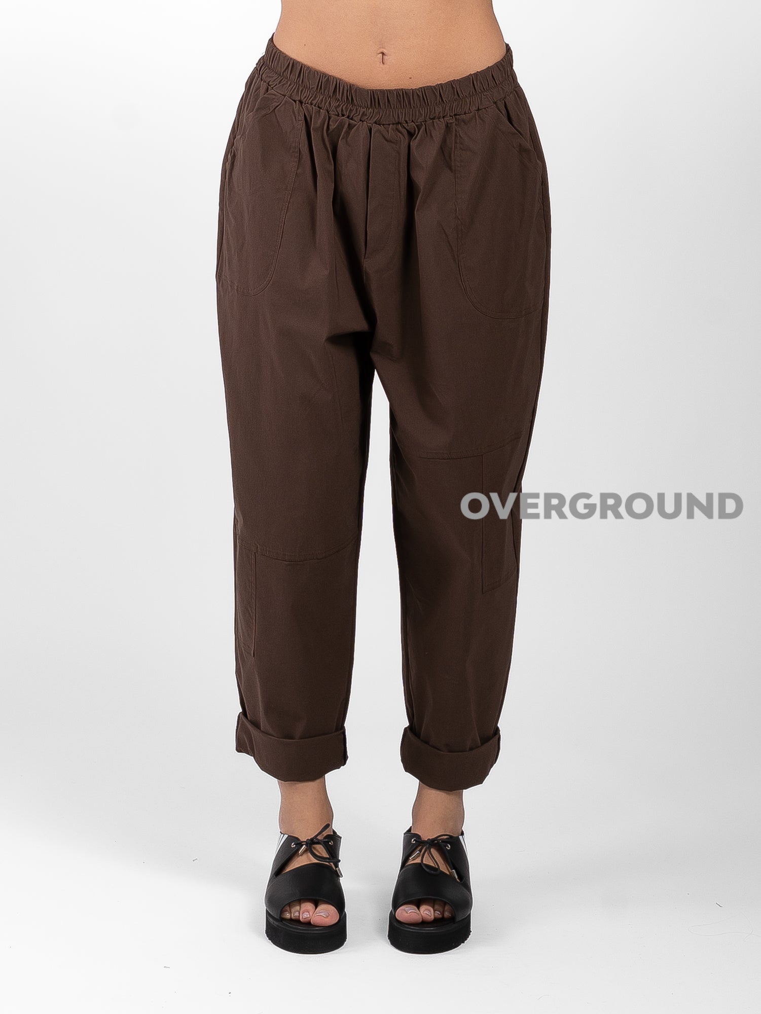 PANTALONE OVER CON CUCITURE E TASCHE DAVANTI - OVERGROUND STORE 