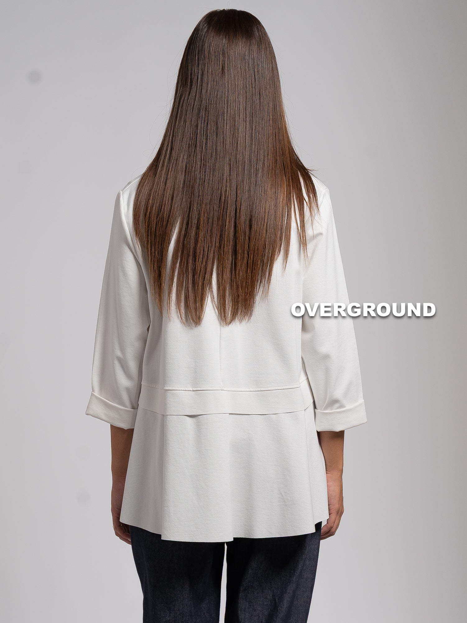 ASYMMETRIC OVERSIZED BLOUSE WITH FRONT SEAMS