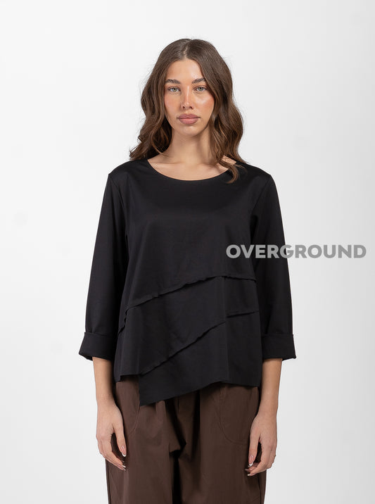 MAGLIA ASIMMETRICA CON CUCITURE DAVANTI - OVERGROUND STORE 