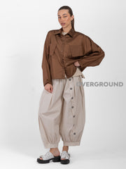 CAMICIA VELATA CON TASCHE DAVANTI - OVERGROUND STORE 