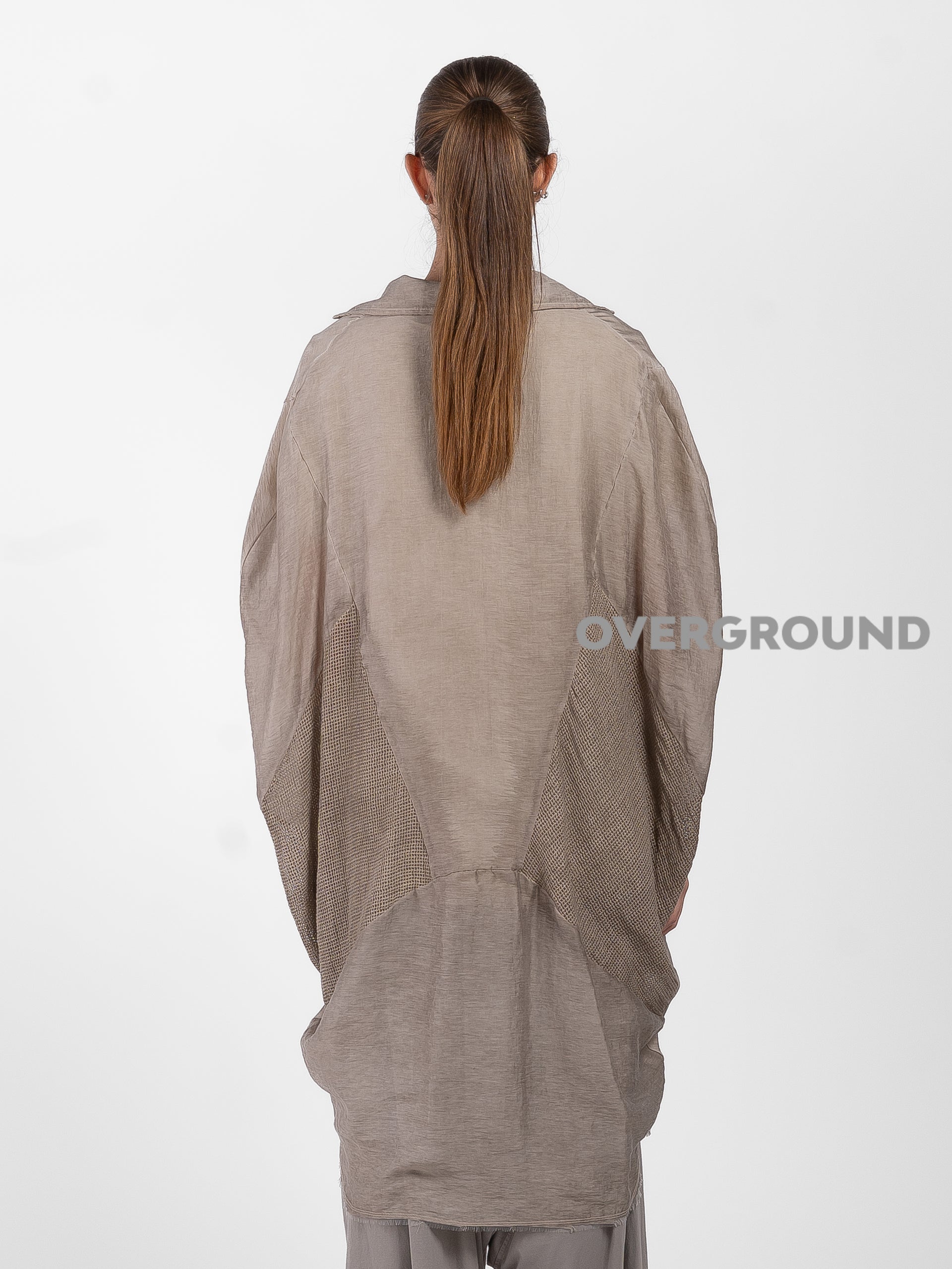 SPOLVERINO OVER CON RETE DIETRO E TASCHE - OVERGROUND STORE 