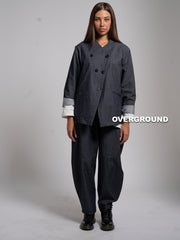 GIACCA OVER DOPPIO PETTO JEANS