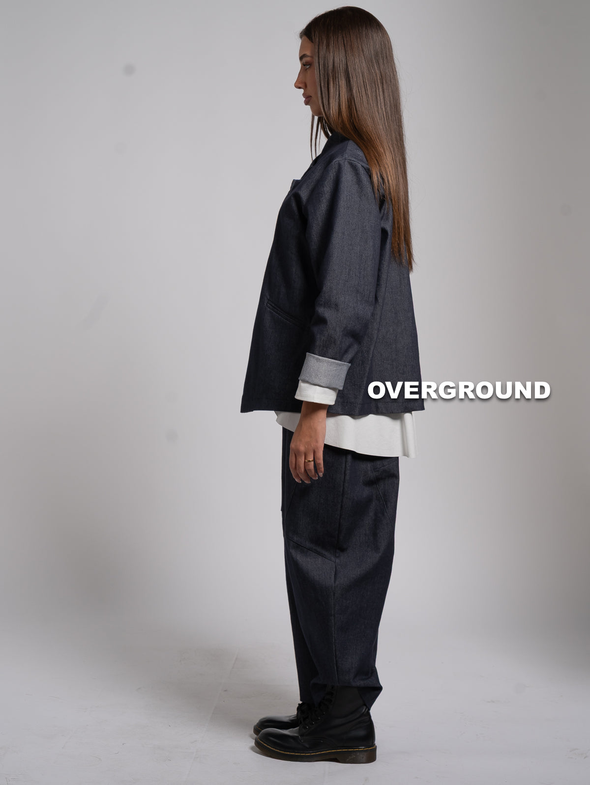 GIACCA OVER DOPPIO PETTO JEANS