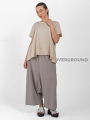 PANTALONE CAVALLO BASSO OVER GAMBULE LARGO - OVERGROUND STORE 