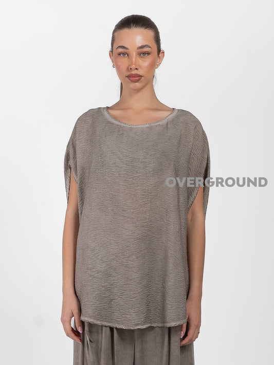 BLUSA CORTA OVER SENZA MANICA - OVERGROUND STORE 
