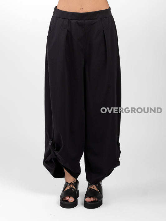 PANTALONE OVER CON RIPRESA IN FONDO E BOTTONE - OVERGROUND STORE 