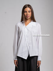CAMICIA OVER TAGLIO ASIMMETRICO