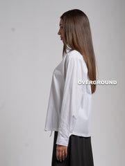 CAMICIA OVER TAGLIO ASIMMETRICO