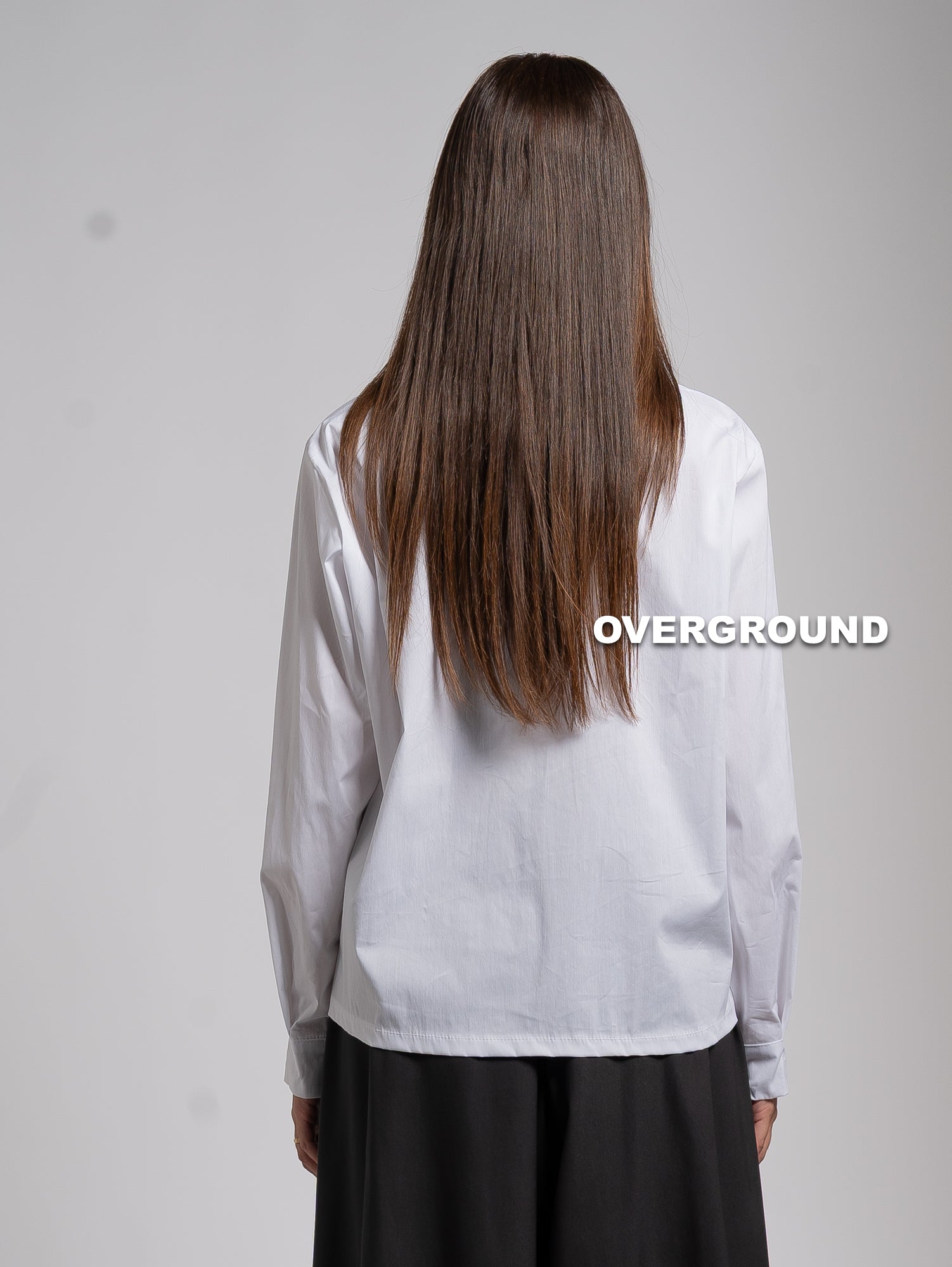 CAMICIA OVER TAGLIO ASIMMETRICO