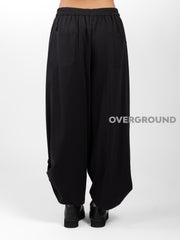 PANTALONE OVER CON RIPRESA IN FONDO E BOTTONE - OVERGROUND STORE 