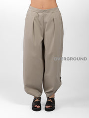 PANTALONE OVER CON RIPRESA IN FONDO E BOTTONE - OVERGROUND STORE 