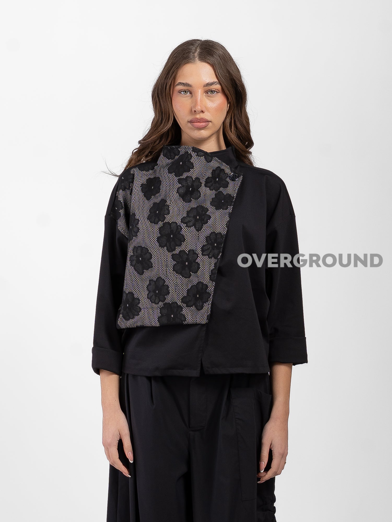 GIACCA CON ABBOTTONATURA LATERALE FANTASIA - OVERGROUND STORE 