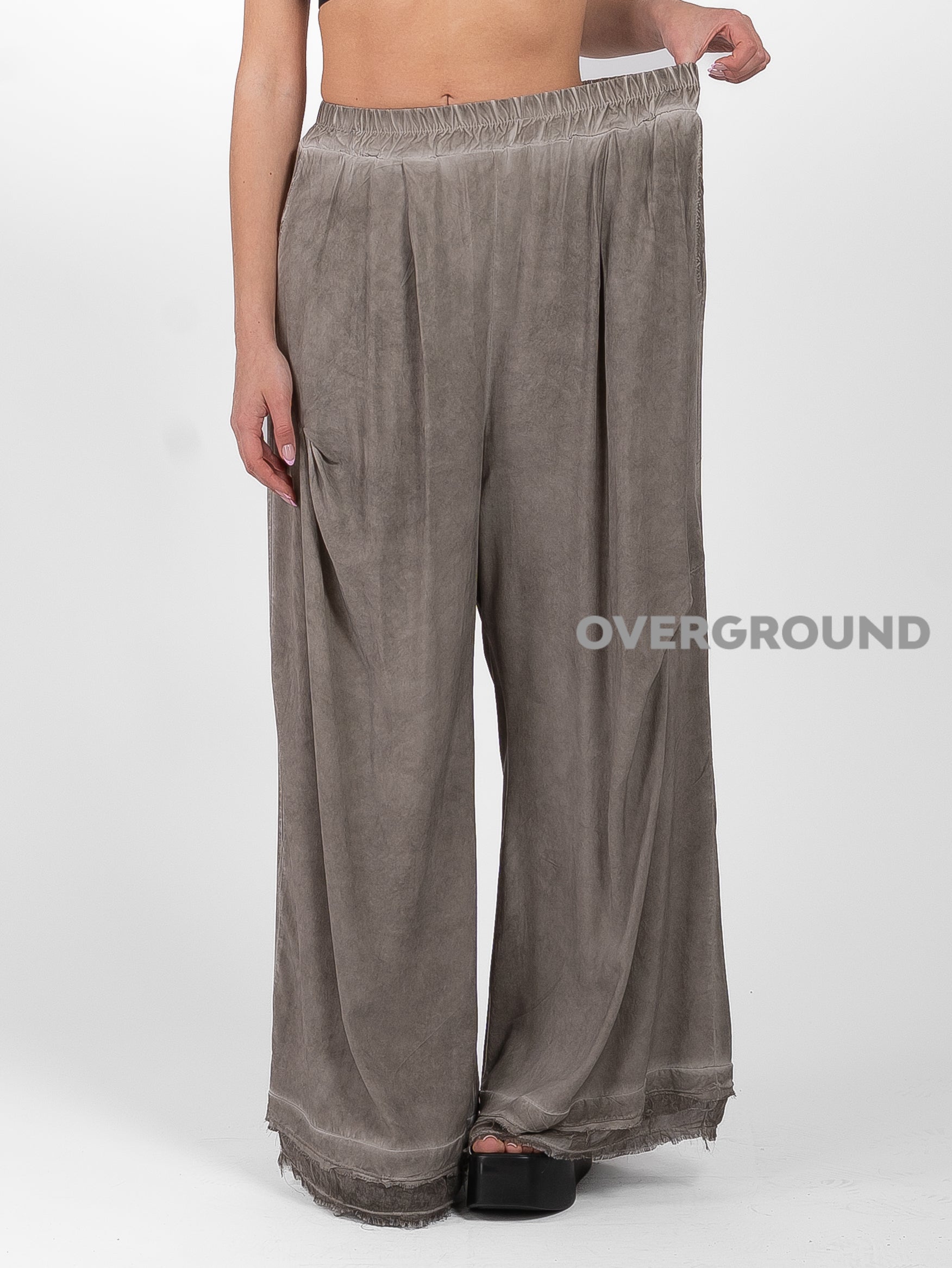 PANTALONE OVER CON GAMBULE LARGO E RIPRESA AL GINOCCHIO - OVERGROUND STORE 