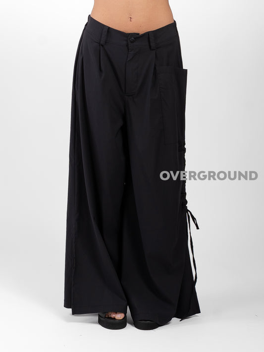 PANTALONE OVER CON RIPRESA LATERALE E TASCA DAVANTI - OVERGROUND STORE 