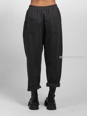 Oversized trousers in Milano stitch 