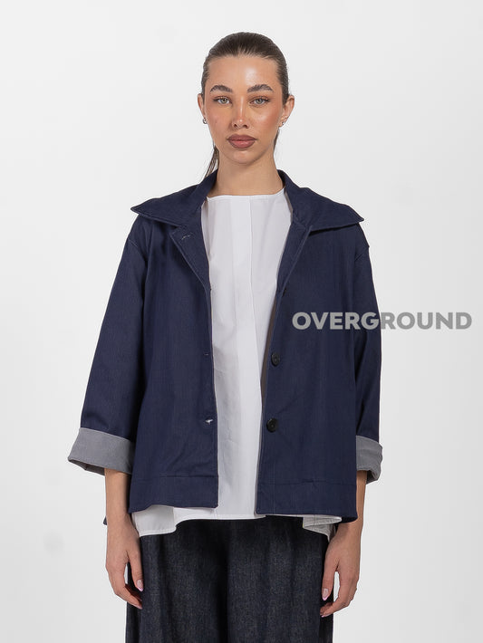 GIACCA OVER EFFETTO JEANS - OVERGROUND STORE 