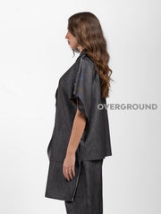 SMANICATO JEANS TAGLIO VIVO CON TASCHE DAVANTI - OVERGROUND STORE 