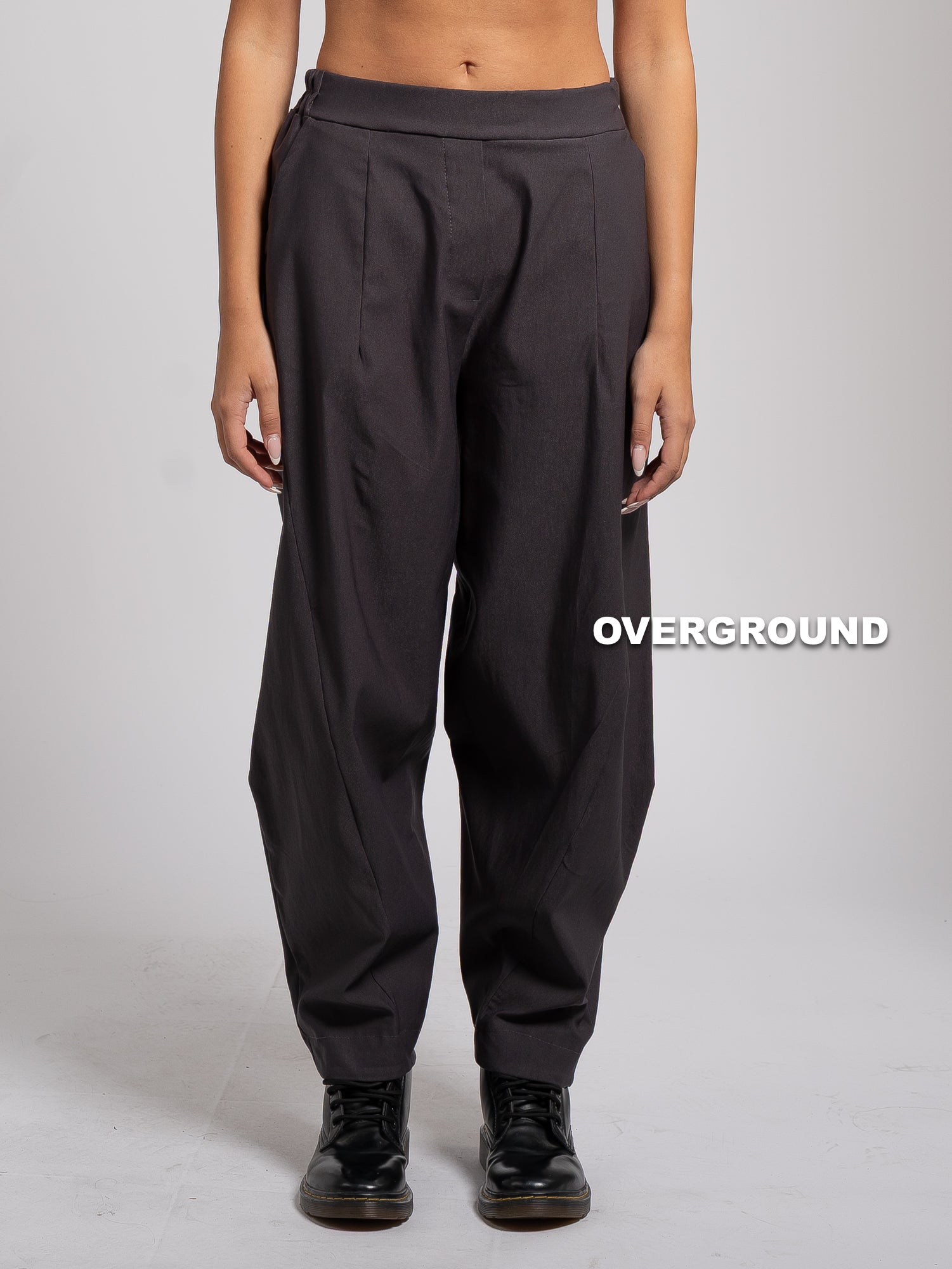 PANTALONE OVER CON CUCITURE DAVANTI VISCOSA