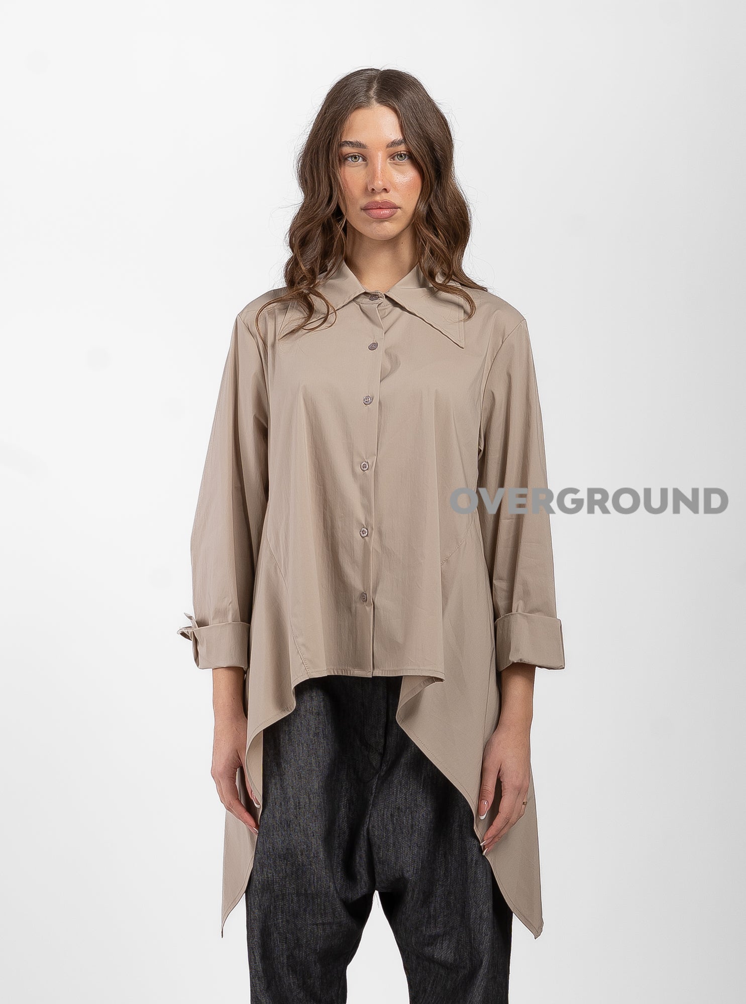 CAMICIA OVER CON PUNTE LATERALI - OVERGROUND STORE 