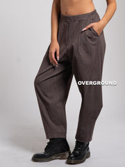 OVERSIZED TROUSERS WITH VISCOSE STITCHING